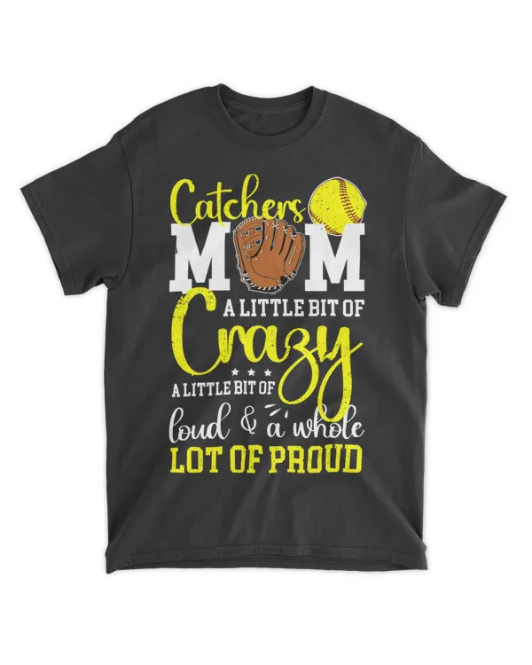 Softball Catcher Mom Proud Mama Of A Softball Catcher Mother