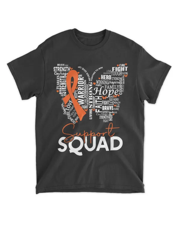 support squad orange ribbon leukemia blood cancer awareness