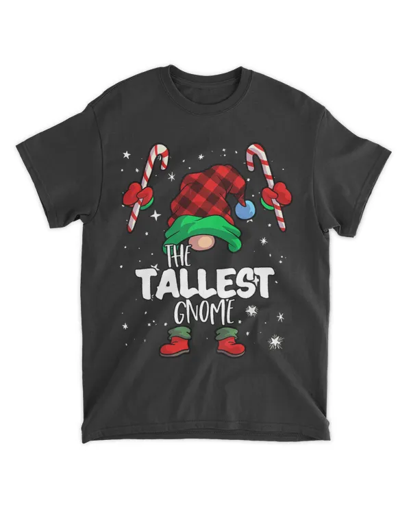 Tallest Gnome Red Buffalo Plaid Matching Family Christmas