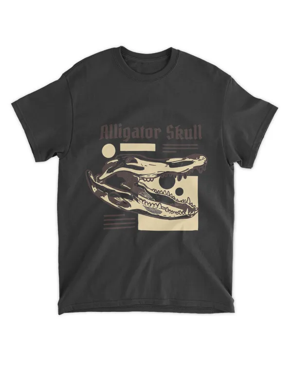 Alligator Skull Shirt Bones Crocodile Alligator Lover