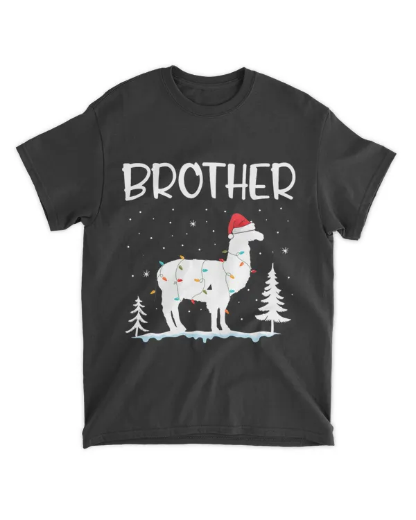 Brother Llama Christmas Funny Matching Family Pajama Xmas