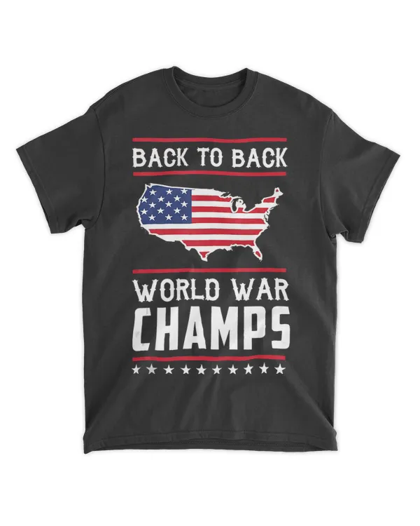 BackToBack World War Champs US Flag 4th Of July