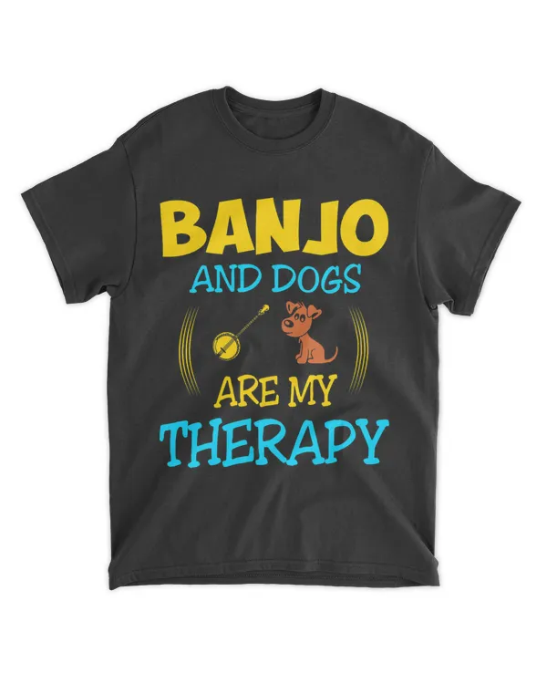 Banjo And Dogs Are My Therapy Gift