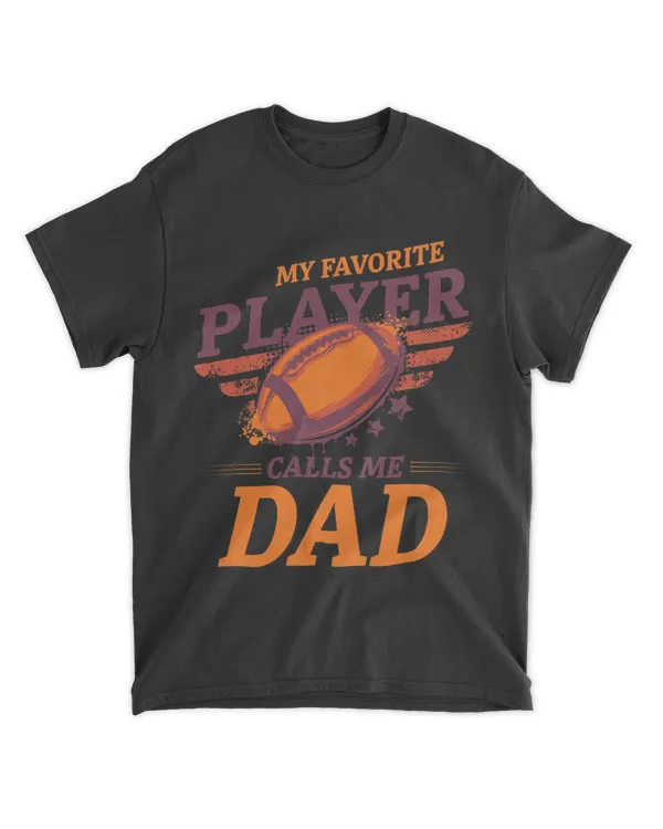 Cheer Dad and Husband Football Design Favorite Child