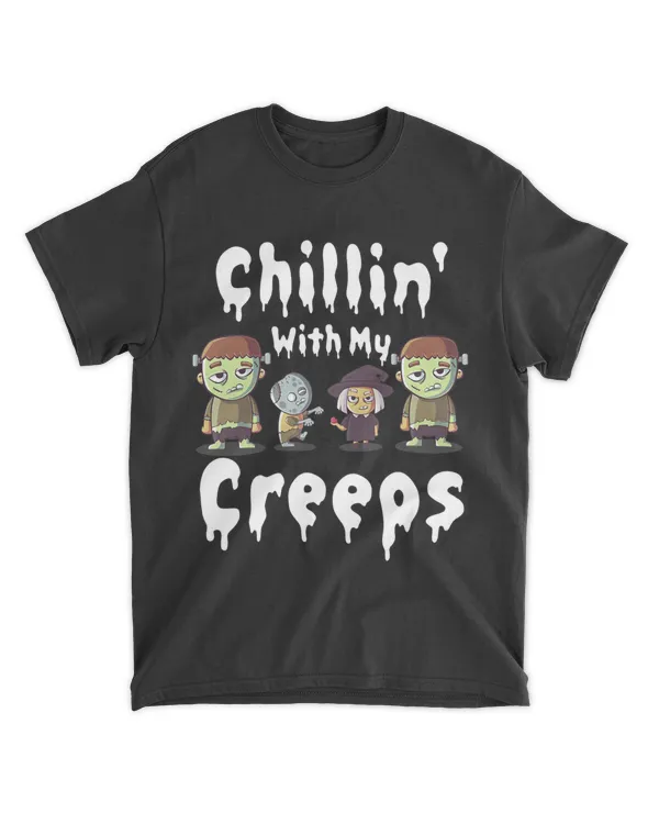 Chillin With My Creeps 2Vampire Ghost Skeleton Witch 21