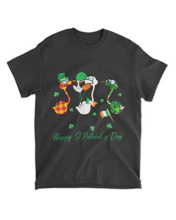 Cute Flamingo Shirts St Patricks Day Irish Flag Shenanigans