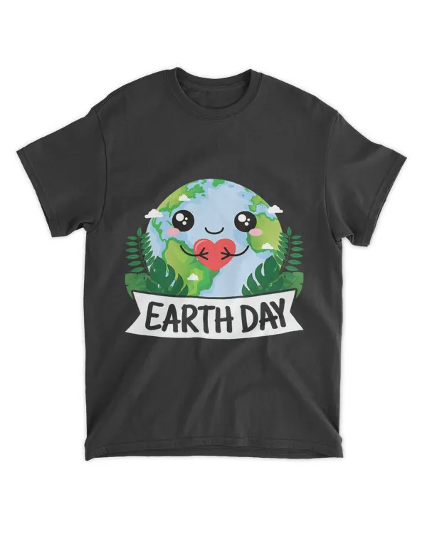 Cute Earth Day Planet Nature Lover Kawaii