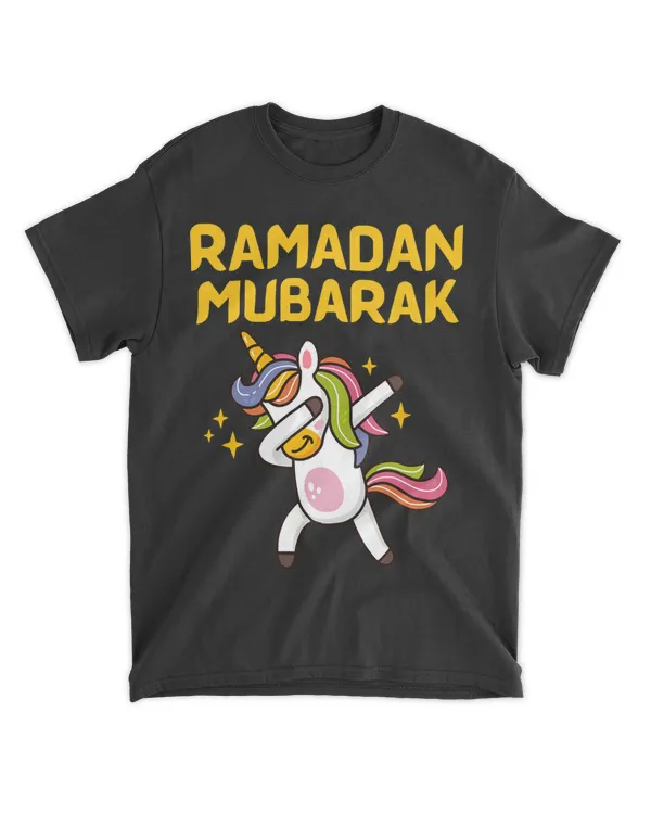 Dabbing Unicorn Ramadan Kareem Mubarak For Muslim Kids