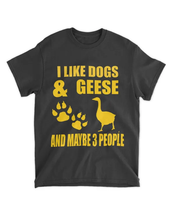 I Like Dogs and Geese Funny Animal Lover Outfit