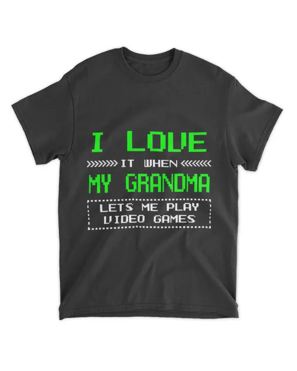 I Love My Grandma Tee Teen Boy Gift