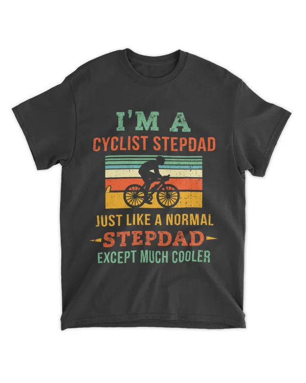 Biking Cyclist Stepdad Vintage Bike Racing Step Dad Cycling