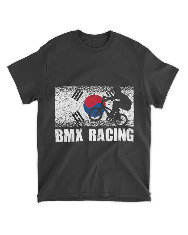 BMX Racing Sport Korea Flag Korean Motocross Biker