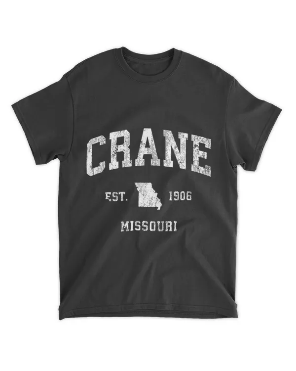 Crane Missouri MO Vintage Athletic Sports Design