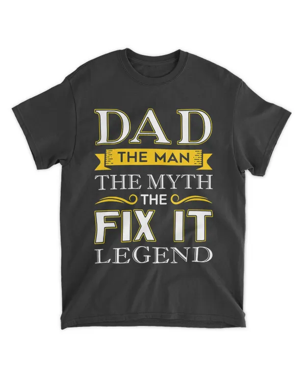 Mens Mr Fix It Dad Gifts Handy Man Dad Fathers Day Gift T Shirt