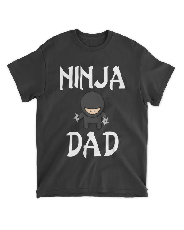 Mens Ninja Dad T Shirt Funny shuriken shirt Father ninjadad