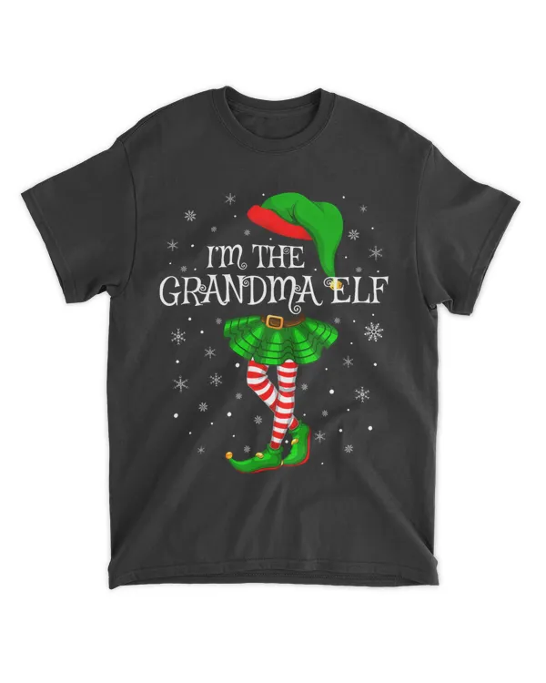 Family Matching Women Girls Im The Grandma Elf Christmas