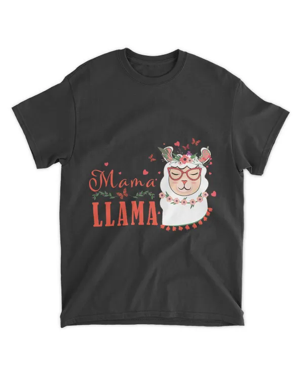 For A Proud Mom Women Mama Llama Funny Mother Days