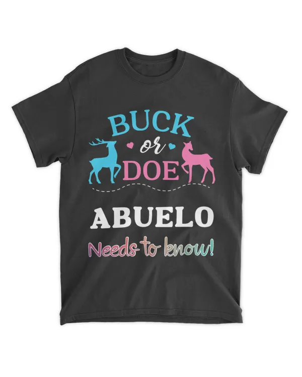 Gender Reveal Buck or Doe Abuelo Matching Baby Shower Party