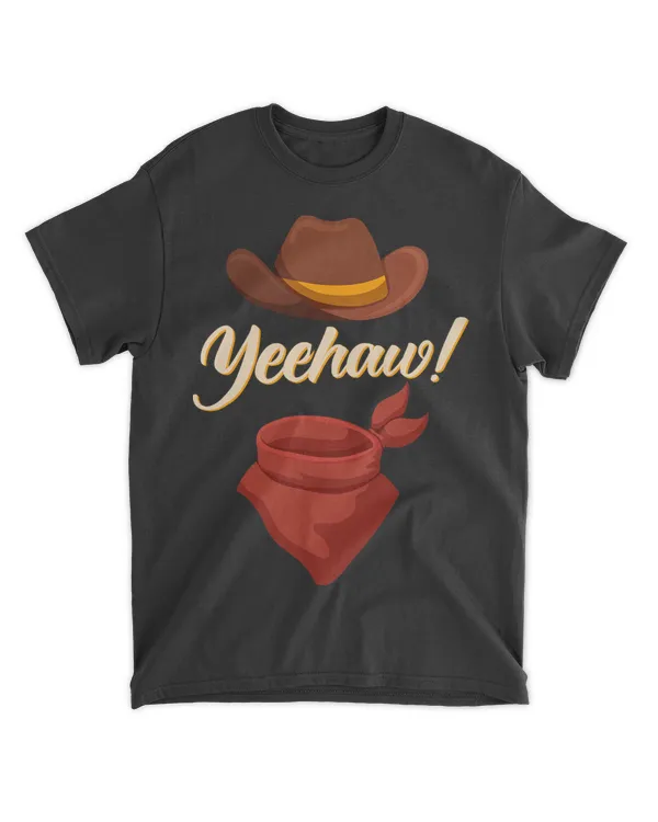 Funny Cowboy Hat Neckerchief Yeehaw Design Western Riding