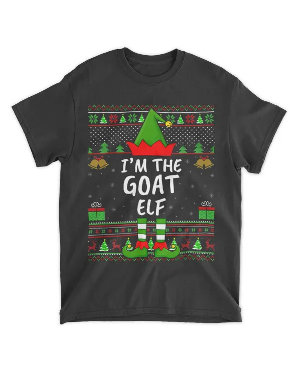 Funny Family Matching Ugly Im The Goat Elf Christmas