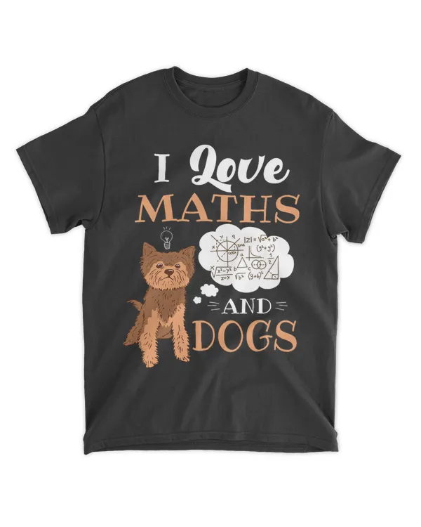 I Love Maths And Dogs Design Mathematics And Algebra