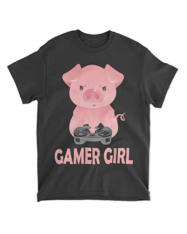 Gamer Girl Gamer Pig Video Gamer Pig Funny Girls Gaming