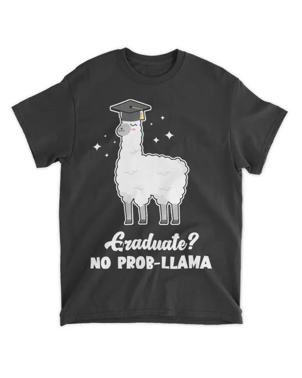 Graduate No ProbLlama Funny Llama Senior Graduation Cute