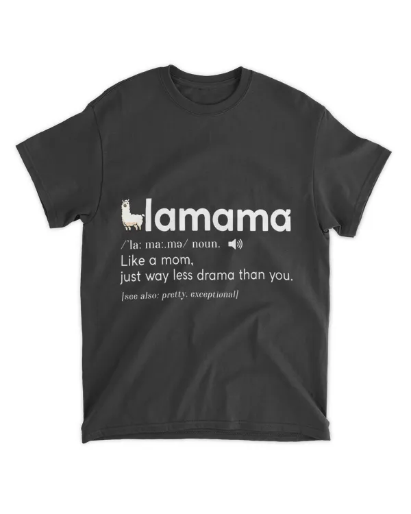 Happy Mother’s Day Cute Llama Llamama Definition Mommy Funny