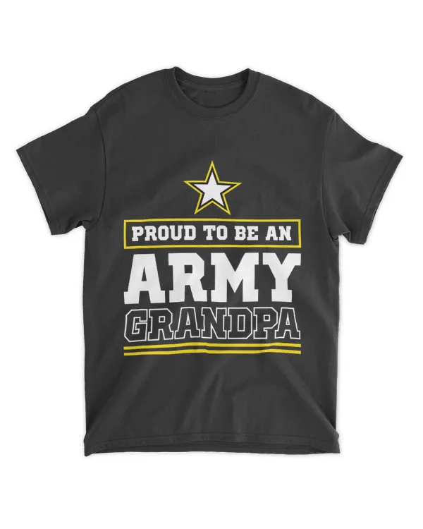 Mens Proud Army Grandpa T Shirt Proud To Be An Army Grandpa