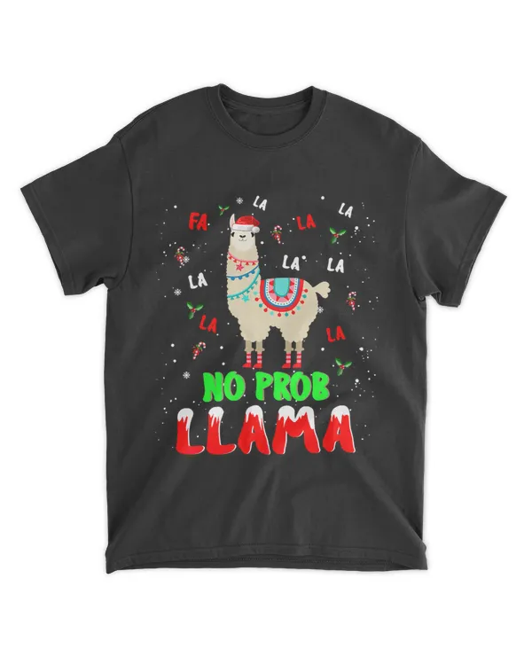 This Is My Christmas Pajama Shirt Xmas No Prob Llama Funny