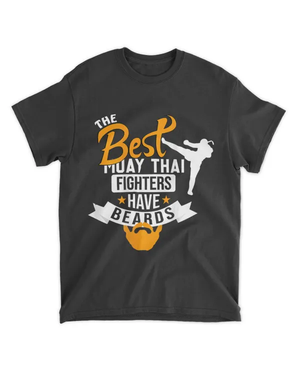 Back Printed Shirts The Best Muay Thai Fighters Have Beards