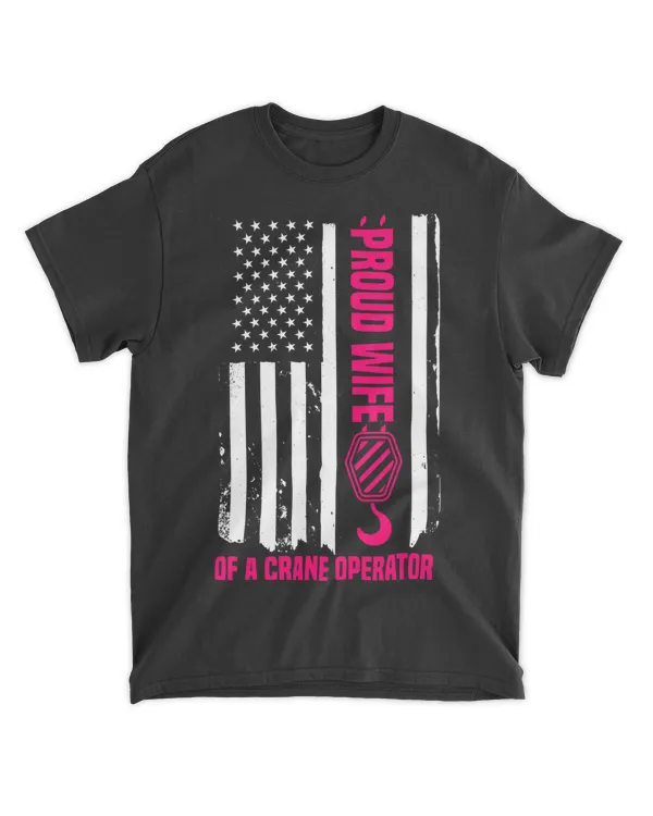 Crane Operator Fourth Of July Construction Tower USA Flag
