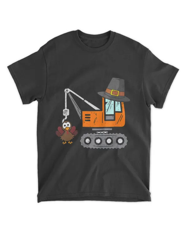 Crane Truck Turkey Toddler Baby Boys Thanksgiving 2