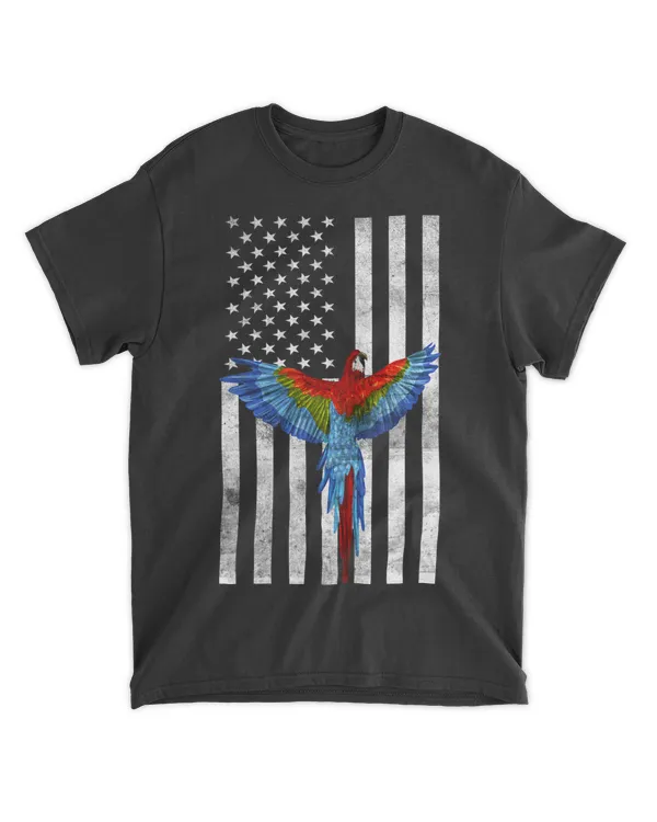 Parrot 4th Of July American Flag Patriotic Parrot Lover