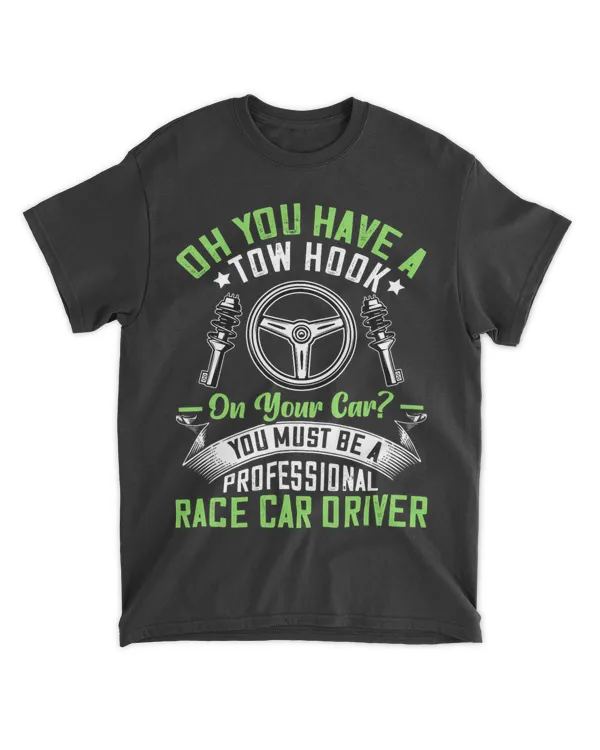 Professional Race Car Driver Fun Racing Car Driving Graphic