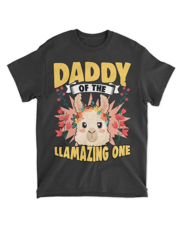 Daddy Of The Funny Floral Llama For A Father Humor Lover 21