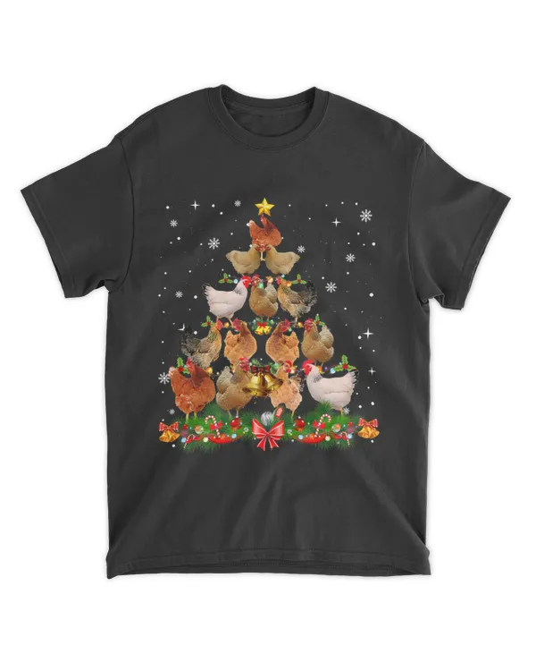 Funny Chicken Christmas Tree Pet Chicken Lover Christmas