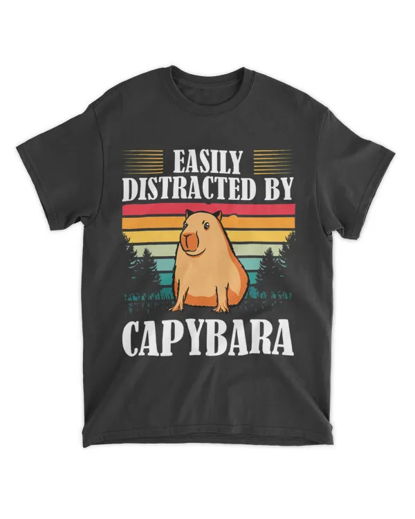 Easily Distracted By Capybara – Rodent Animal Lover