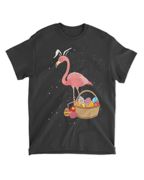 Easter Basket Flamingo Funny Egg Hunter Pink Bird Lover Gift