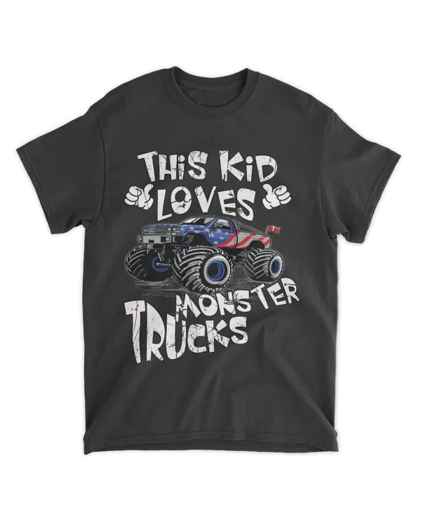 This Kid Loves Monster Trucks Crush Car Monster Truck 21