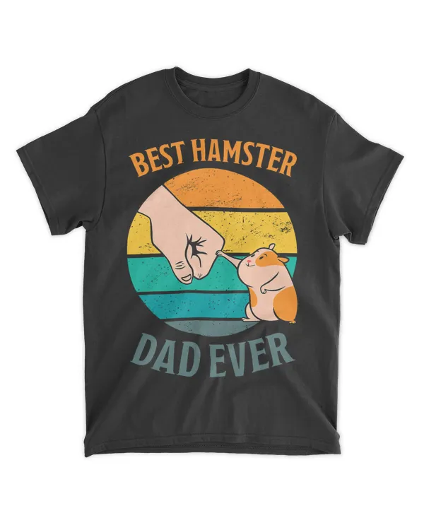 Hamster Saying Best Hamster Dad Ever Vintage Papa Hamster