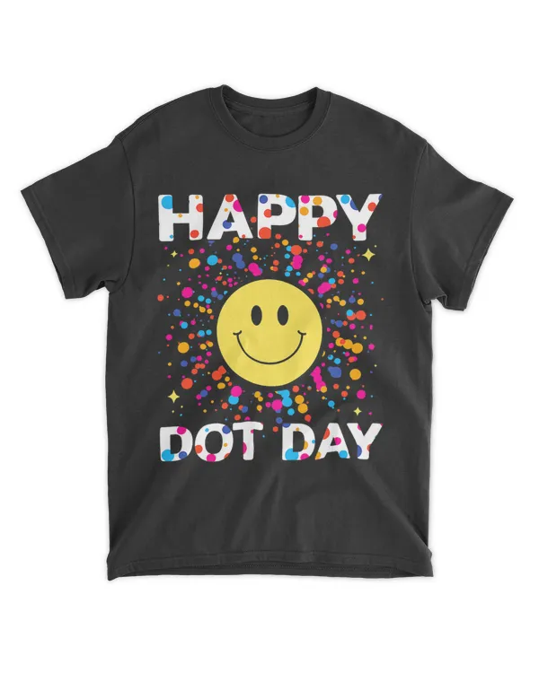 hippie groovy happy dot day rainbow smile face polka dot