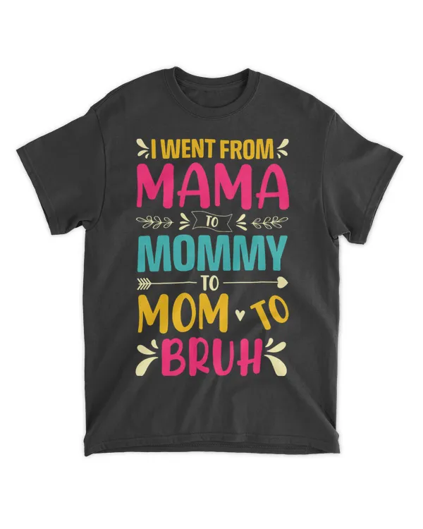 I Went from Mama to Mommy to Mom to Bruh a Mimi Letter Print