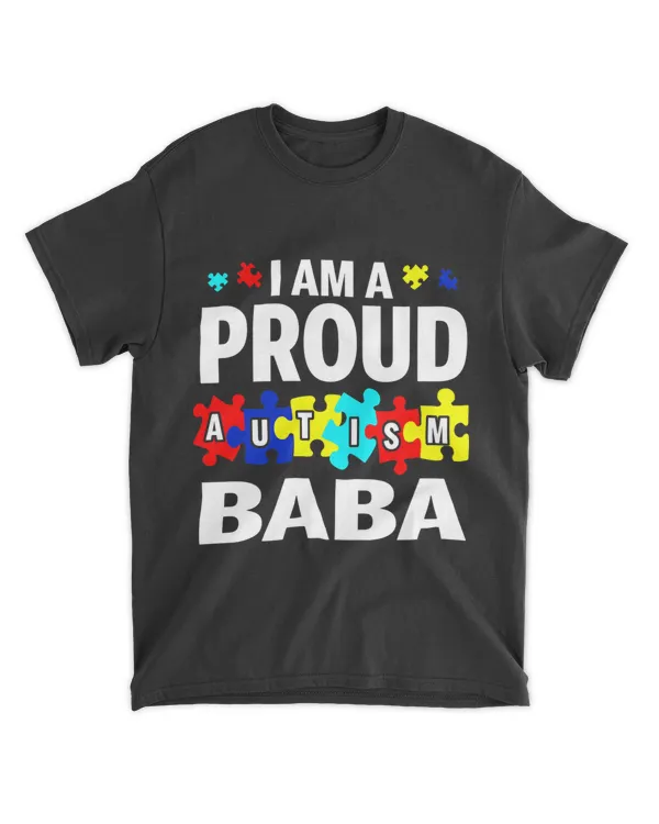 Im A Proud Autism Baba Autism Awareness Dad Daddy