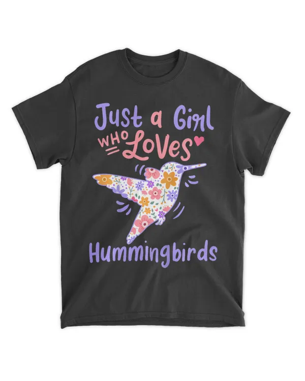 Kids Hummingbird Just A Girl Who Loves Hummingbirds Gift