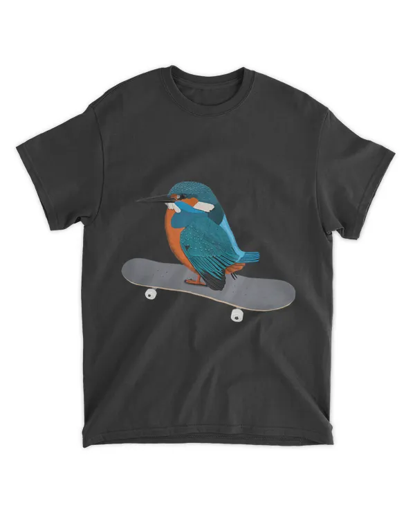 Kingfisher Bird Skateboard Birdwatcher Animal Biologist