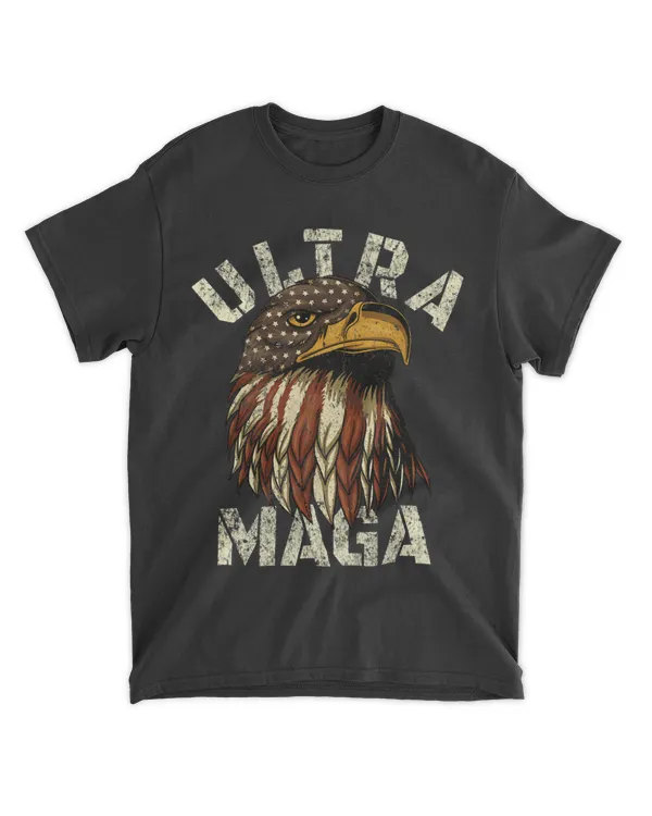 Ultra Maga Shirt US Flag Tee USA Eagle American Ultra Mega 21