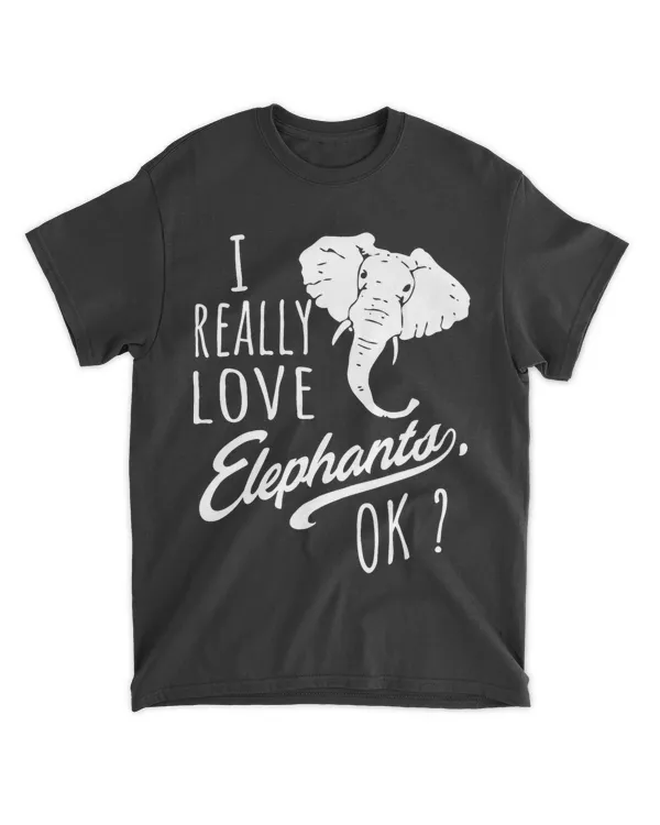 Love Elephant Shirt for Women and Girls Elephants Gifts
