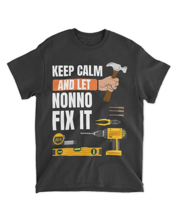 Mens Keep calm and let Nonno fix it handyman construction worker