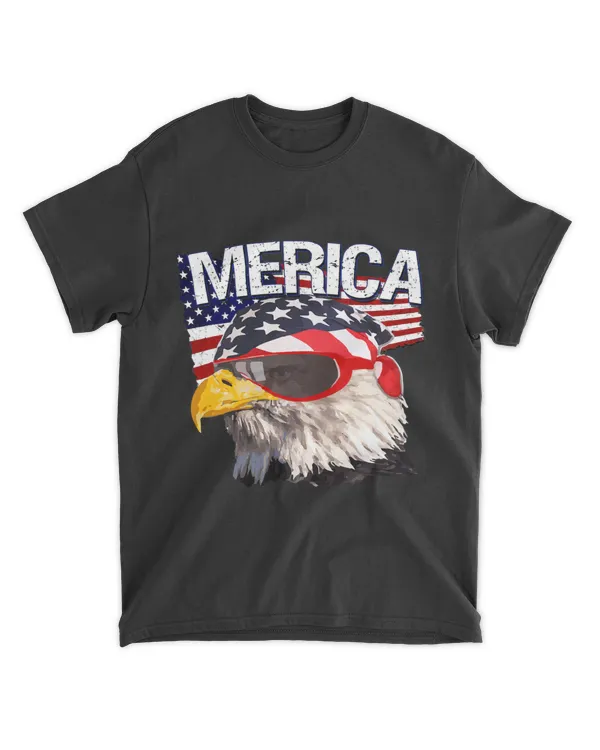 Bald Eagle MERICA Funny American USA Patriotic